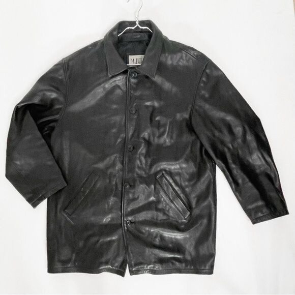 Wilson’s Leather M.Julian Black Leather Jacket Large - Picture 1 of 9